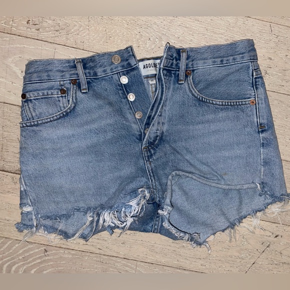 Agolde Denim Shorts Parker Vintage Cutoff (size 25) - Picture 4 of 4